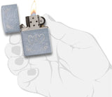 Zippo Heart to Heart Street Chrome 24016
