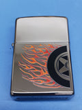Zippo Burning Rubber High Polish Chrome 24036