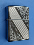 Zippo Venetian Stripe Black Ice 24038