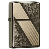 Zippo Venetian Stripe Black Ice 24038