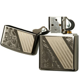 Zippo Venetian Stripe Black Ice 24038