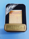 Zippo Tattoo Art Tattoo Honey Gold 24043