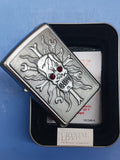Zippo Wrenching Headache Emblem Satin Chrome 24052