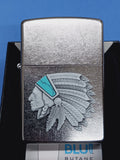 Zippo Native Chief Emblem Street Chrome 24063