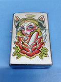 Zippo Tattoo Art Evil Angel Street Chrome 24071