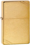 Zippo Vintage Brushed Brass with Slashes 240