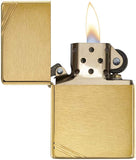 Zippo Vintage Brushed Brass with Slashes 240
