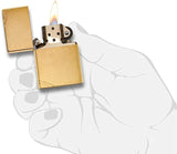 Zippo Vintage Brushed Brass with Slashes 240
