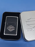 Zippo Harley Davidson Saddle Bag Emblem Brushed Chrome 24168