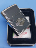 Zippo Harley Davidson Saddle Bag Emblem Brushed Chrome 24168