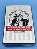 Zippo Defenders of Freedom Brushed Chrome 24185
