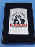 Zippo Defenders of Freedom Brushed Chrome 24185