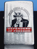 Zippo Defenders of Freedom Brushed Chrome 24185