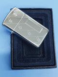 Zippo Slim Diagonal Retro High Polish Chrome 24194
