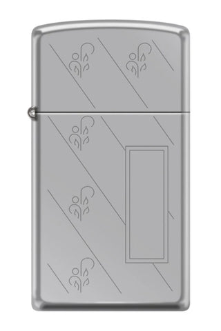 Zippo Slim Diagonal Retro High Polish Chrome 24194