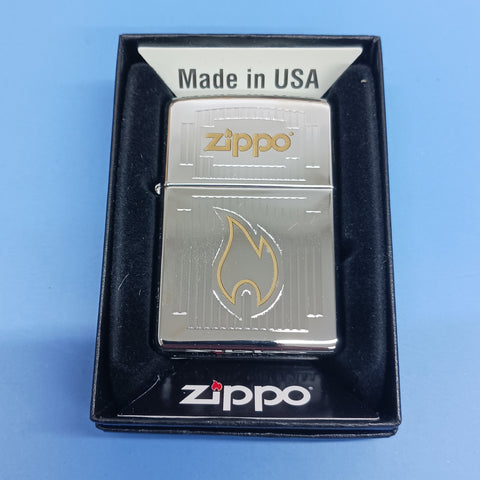 Zippo Chrome Visions Zippo Logo 24206