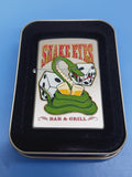 Zippo Snake Eyes American Hardcore Satin Chrome 24262