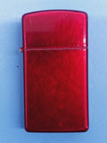 Zippo Candy Apple Red Slim 24319(a scratch on left corner)