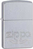 Zippo Scroll Satin Chrome 24335