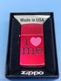 Zippo Slim I Love Me Candy Apple Red 24352