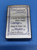 Zippo Serenity Prayer Brushed Chrome 24355