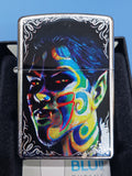 Zippo Face Painting Boy Brushed Chrome 24403
