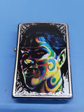 Zippo Face Painting Boy Brushed Chrome 24403