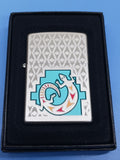 Zippo Painted Lizard Satin Chrome 24455