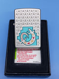 Zippo Painted Lizard Satin Chrome 24455