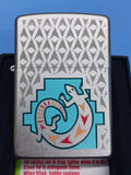 Zippo Painted Lizard Satin Chrome 24455