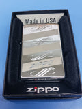 Zippo Windswept High Polish Chrome 24456