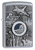 Zippo Joined Forces Emblem Street Chrome 24457