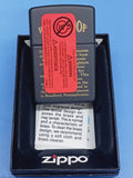 Zippo Windproof Black Matte 24481