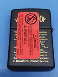 Zippo Windproof Black Matte 24481