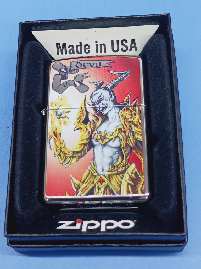Zippo Tarot Card Devil 24487 - Last Few in Stock Highly