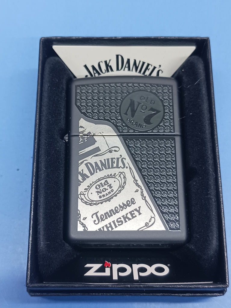 Jack Daniel's® Old No. 7 Black Matte Windproof Lighter
