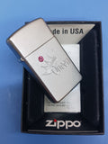 Zippo Slim Queen Swarovski Satin Chrome 24572