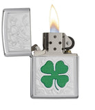 Zippo Clover High Polish Chrome 24699