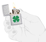 Zippo Clover High Polish Chrome 24699