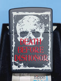 Zippo Death before Dishonor Black Matte 24711