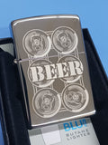 Zippo Beer 6 Pack High Polish Chrome 24720