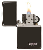 Zippo Ebony with Logo 24756ZL