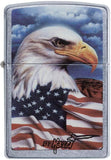 Zippo Mazzi Bald Eagle Street Chrome 24764