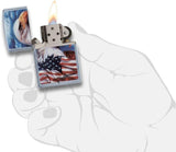 Zippo Mazzi Bald Eagle Street Chrome 24764