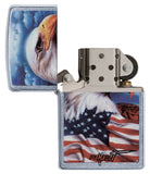 Zippo Mazzi Bald Eagle Street Chrome 24764