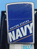 Zippo US Navy Brush Chrome 24813
