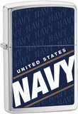 Zippo US Navy Brush Chrome 24813
