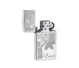 Zippo Slim Love High Polish Chrome 24816