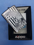 Zippo Truck Eagle Brushed Chrome 24826