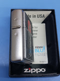 Zippo Flame Emblem Satin Chrome 24830